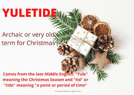 Yuletide definition graphic